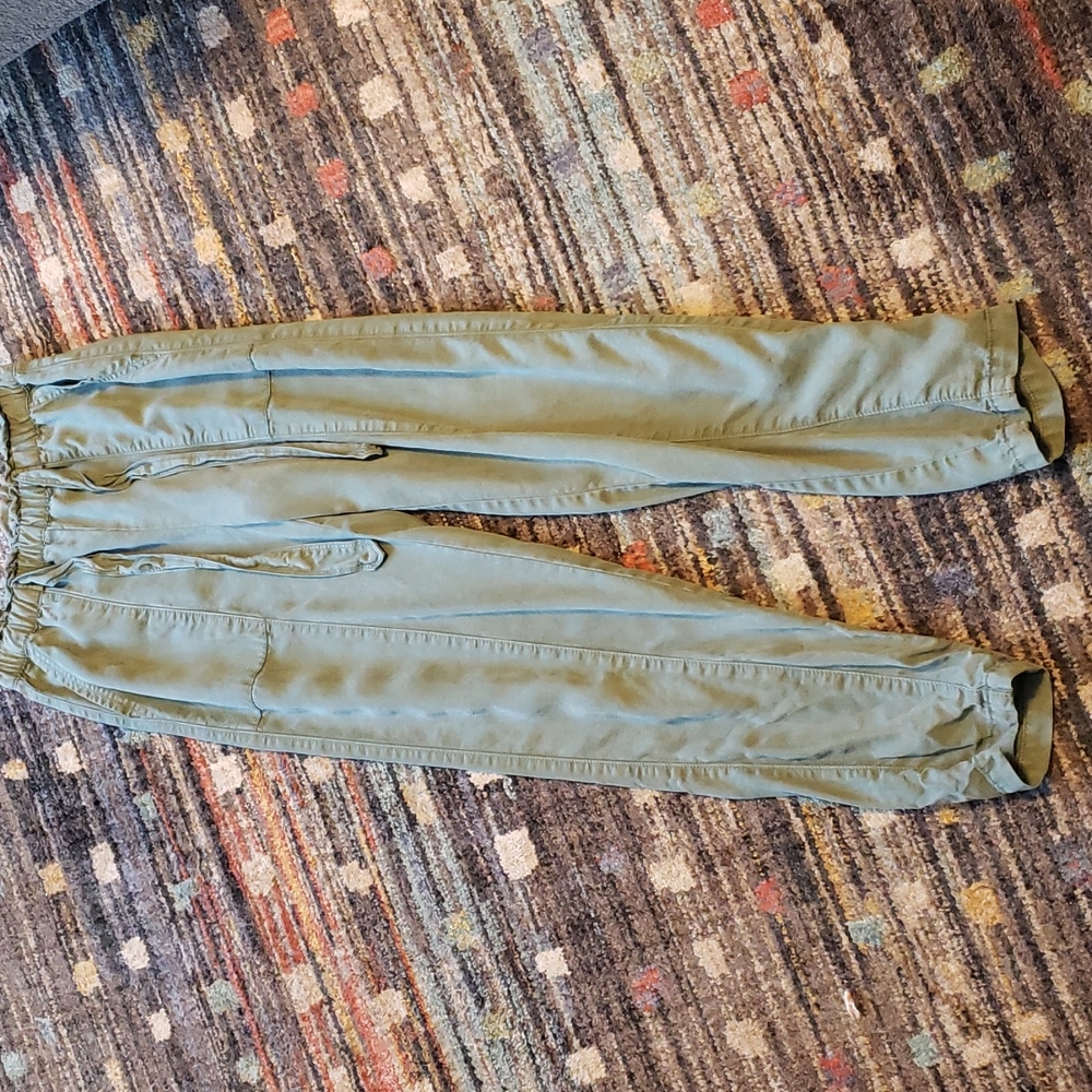 Aerie high waisted olive green pants XS